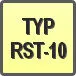 Piktogram - Typ: RST-10